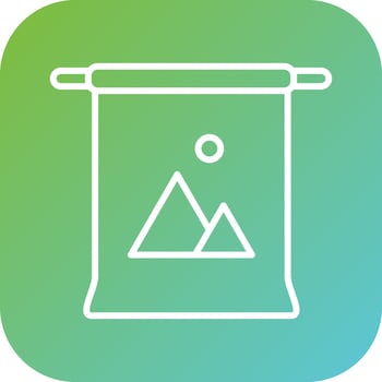 Camera Backdrop Vector Icon Style