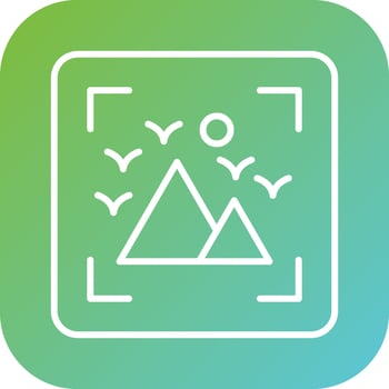 Camera Frame Vector Icon Style