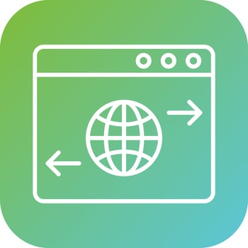 Website Traffic Vector Icon Style
