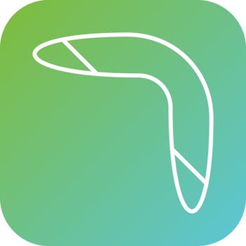 Boomerang Vector Icon Style