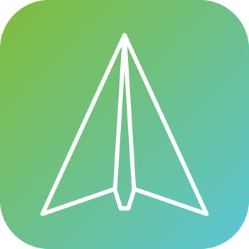 Paper Plane Vector Icon Style