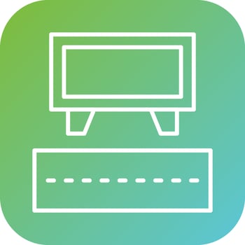 Road Sign Billboard Vector Icon Style