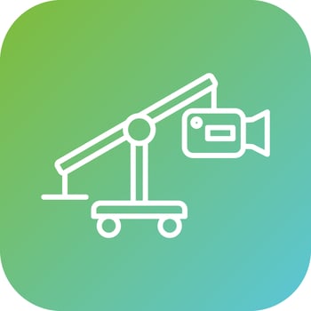 Camera Crane Vector Icon Style