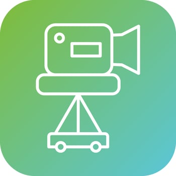 Camera Tripod Vector Icon Style
