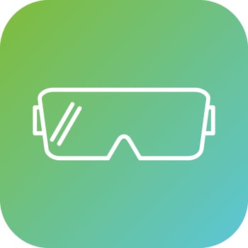 Scientist Glasses Vector Icon Style