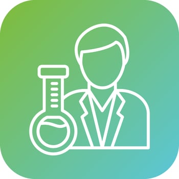 Chemist Vector Icon Style