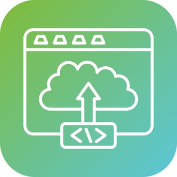 Code Deployment Vector Icon Style