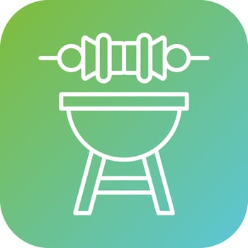 Barbecue Vector Icon Style
