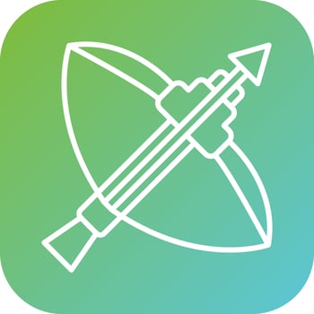 Crossbow Vector Icon Style