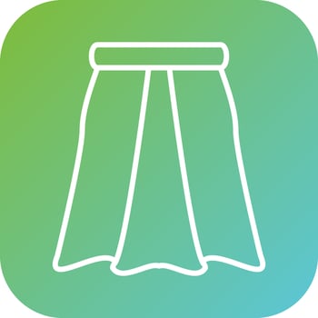 Skirt Vector Icon Style