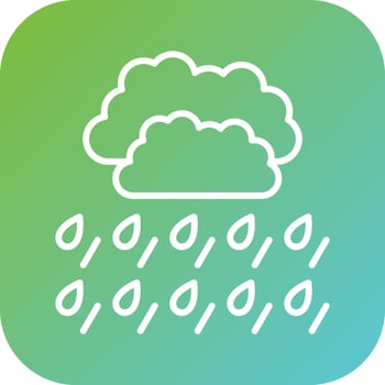 Rain Vector Icon Style