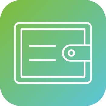 Wallet Vector Icon Style