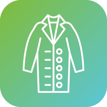 Long Coat Vector Icon Style