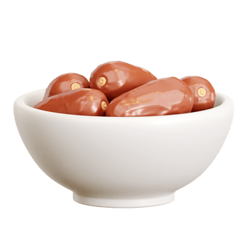 3d Dates on Bowl png
