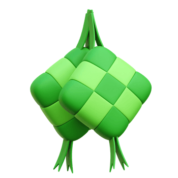 3d Ketupat Food png