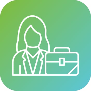 Businesswoman Vector Icon Style