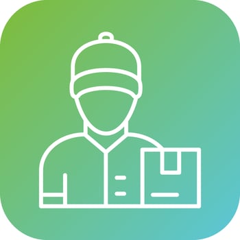 Courier Delivery Vector Icon Style