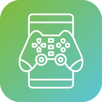 Mobile Gaming Vector Icon Style