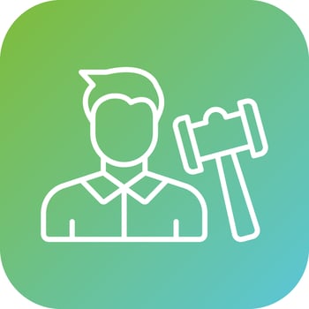 Auctioneer Male Vector Icon Style