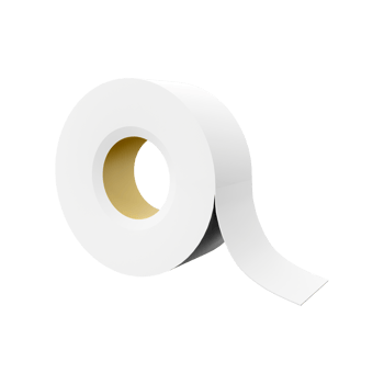 3d rendering White tape, scotch tape, adhesive tape on white background. 3D rendering ribbon, icon. png