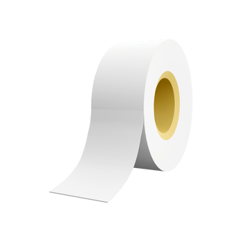 3d rendering White tape, scotch tape, adhesive tape on white background. 3D rendering ribbon, icon. png