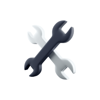 3D rendering Adjustable wrench on white background. 3D render adjustable key, icon. png