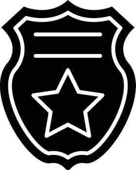 Vector Design Police Badge Icon Style