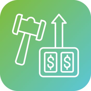 Auction Fundraiser Vector Icon Style