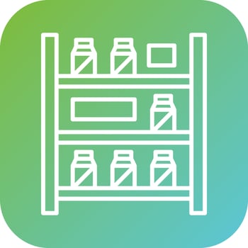 On Shelf Availability Vector Icon Style