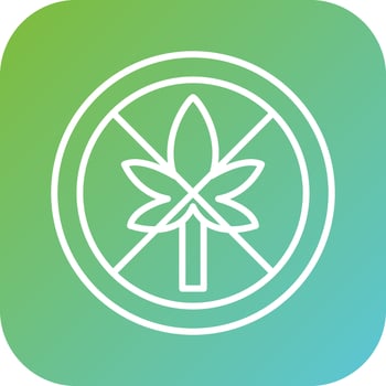 No Thc Vector Icon Style