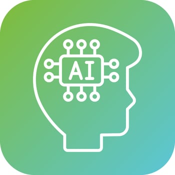 Artificial Intelligence Vector Icon Style