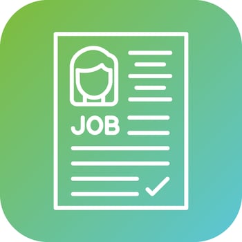 Applicant Female Vector Icon Style