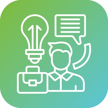 Career Advice Vector Icon Style