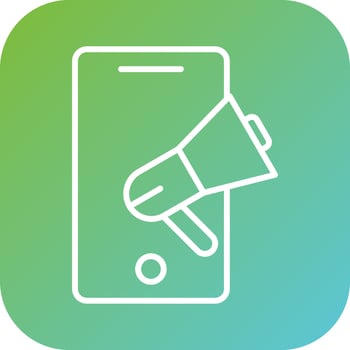 Mobile Marketing Vector Icon Style