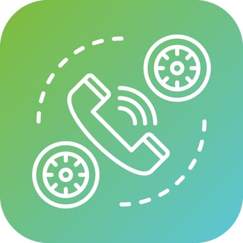 Call Time Vector Icon Style