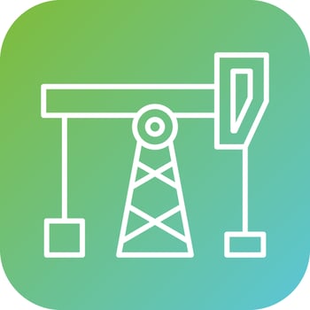 Oil Pump Vector Icon Style