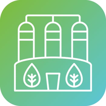Biogas Vector Icon Style
