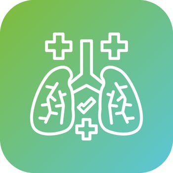Respiratory Care Vector Icon Style