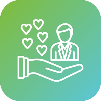 Personalized Care Vector Icon Style
