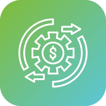 Procedure Cost Vector Icon Style