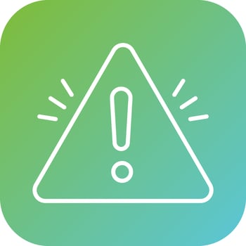 Warning Sign Vector Icon Style