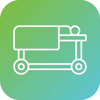 Dead Body Vector Icon Style