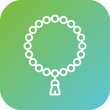 Rosary Vector Icon Style