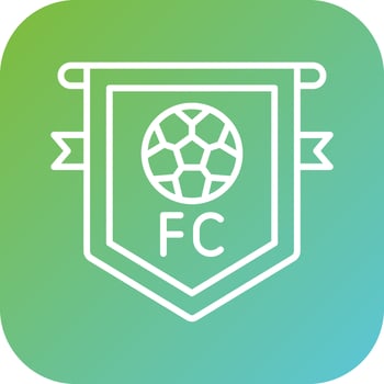 Football Club Vector Icon Style