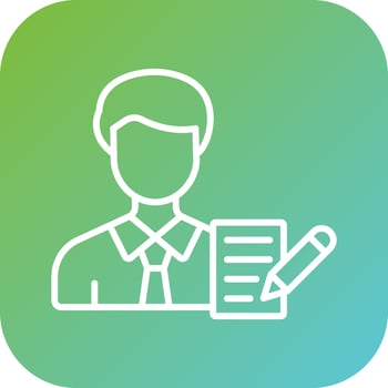 Copywriter Vector Icon Style