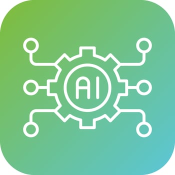 Artificial Intelligence Vector Icon Style