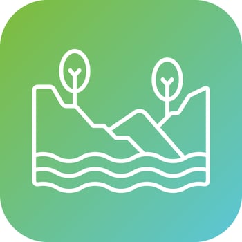 Lake Vector Icon Style
