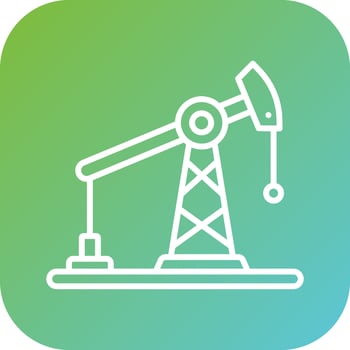 Oil Pump Vector Icon Style
