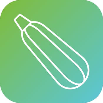 Zucchini Vector Icon Style