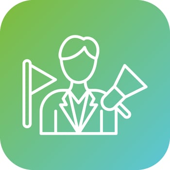 Tour Guide Vector Icon Style